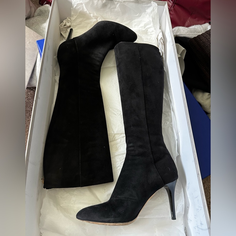 Jimmy choo suede Knee-High boot